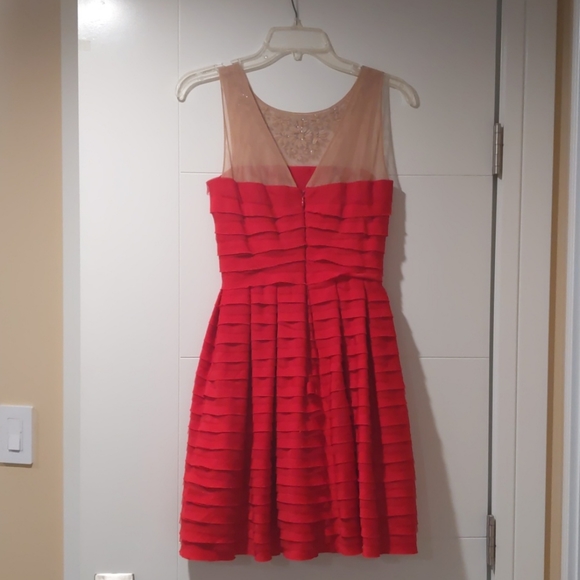Red bcbg evening dress size xxs - Picture 2 of 4